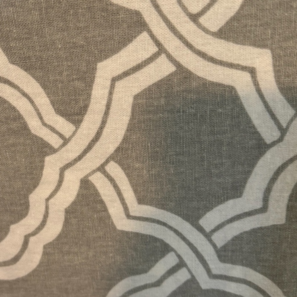 Pottery Barn Trellis Duvet Cover Full/Queen Grey with Pillow Shams